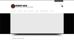 Desktop Screenshot of iogkf-usa.com