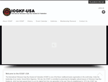 Tablet Screenshot of iogkf-usa.com